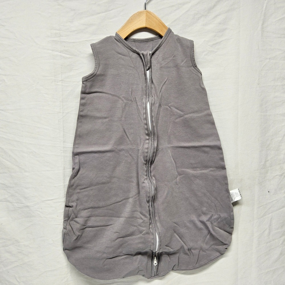Yoofoss Sleep Sack Kids 6-12 Months Gray 100% Cotton Sleeveless Zipper SS-F-011